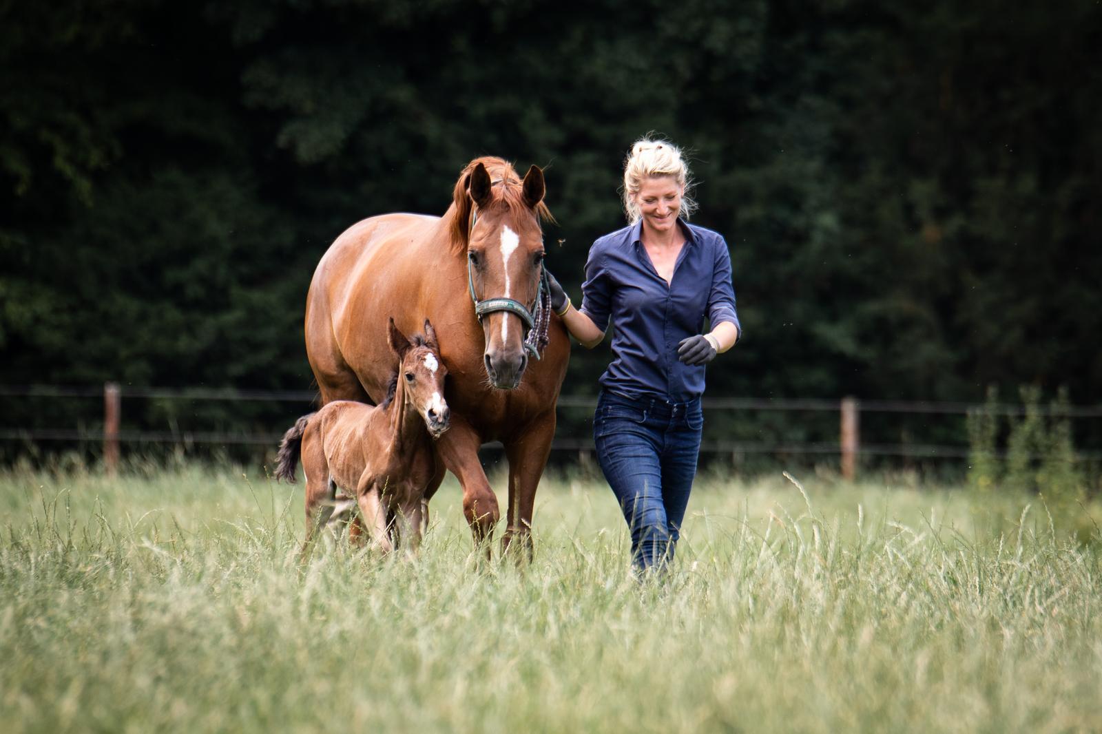 Wiebke Schumacher mit Pferd
